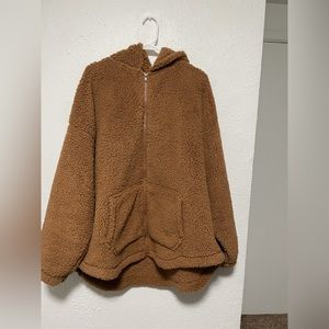 Cozy Sherpa zip up hoodie